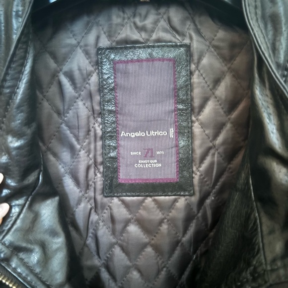 angelo litrico vintage leather jacket - size 2XL - Picture 2 of 2